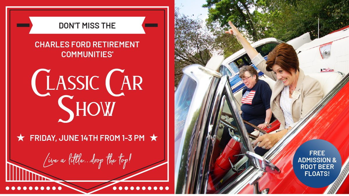 charles ford retirement communities, new harmony, classic car show