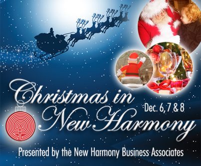 christmas in new harmony, posey county, indiana