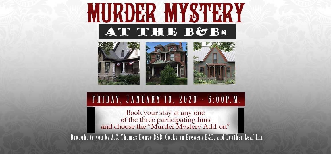 murder myster at the B&B's New Harmony Indiana